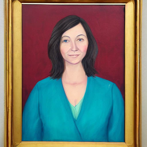 A Portrait Painting Of Natasha Mogard