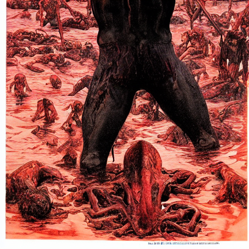 Many Human Cadavers Floating Face Down In An Infinite Sea Of...