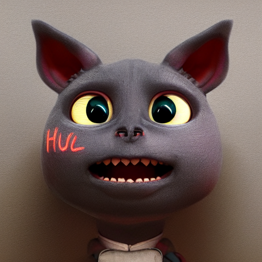An Adorable Little Demon With Very Wide Pleading Eyes On Its...
