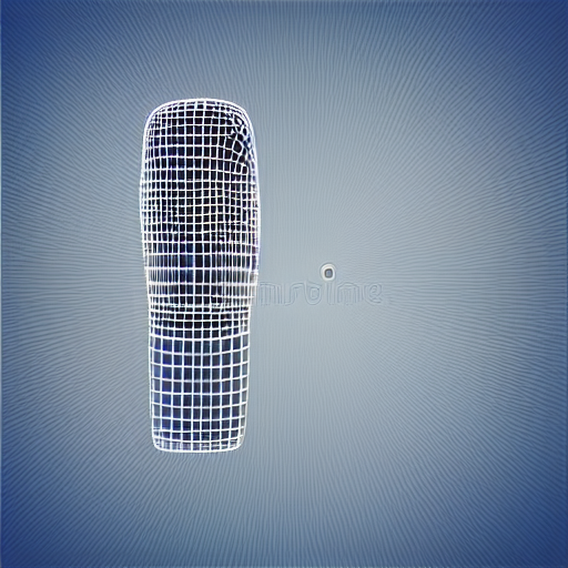 Isometric 3 D Icon Of A Microphone, In Stock Illustration St...