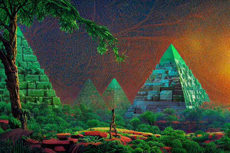 A Beautiful And Highly Detailed Digital Painting Of An Alien...