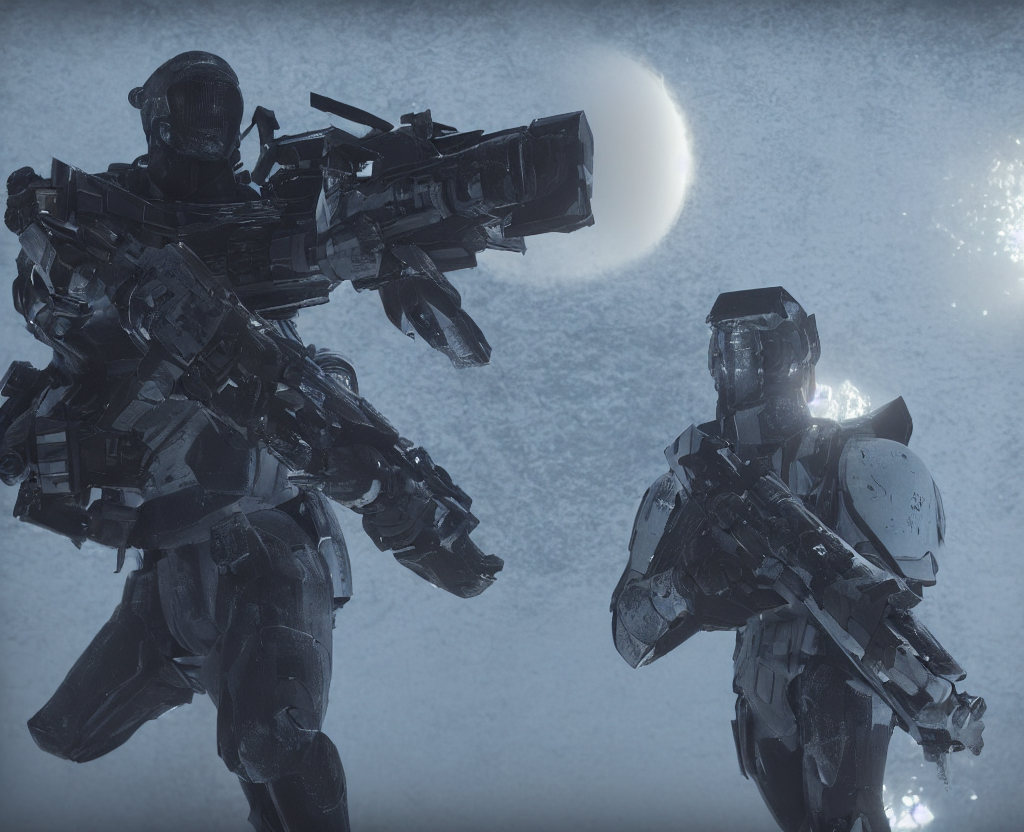 Vfx Film Closeup, Destiny 2 Irl, In Frozen Moon Base, Low -...