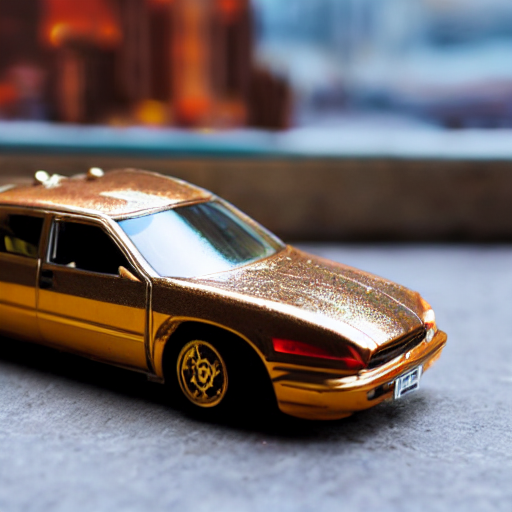 3 5 Mm Photo Of Metallic Brown Tsuru Car Like Hot Wheels Mod...