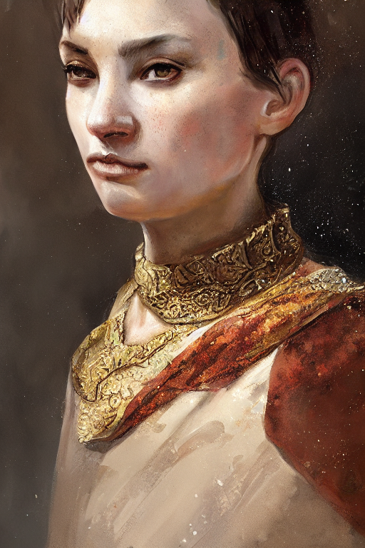 A Roman Vestals, Gorgeous, Close - Up Portrait, Intricate, E...
