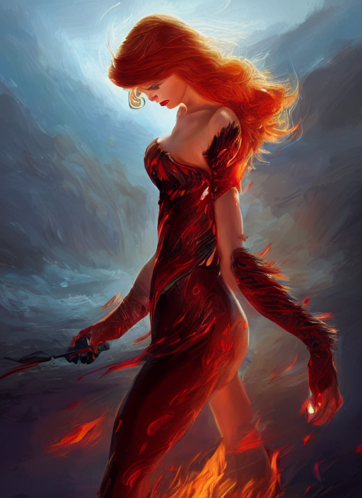 Taylor Swift As A Fire Elemental Made Totally Of Fire. Fanta...