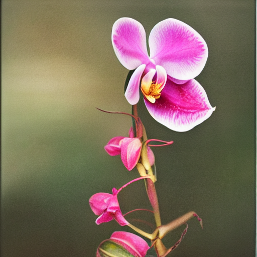 A Rose Crossed With An Orchid Flower