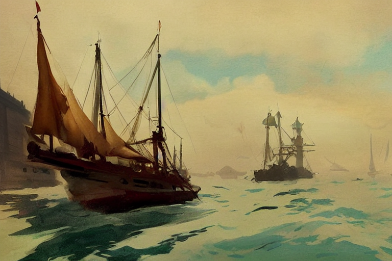 1 9 Century, Hong Kong Port And Dock, View From Sea, Jodhpur...