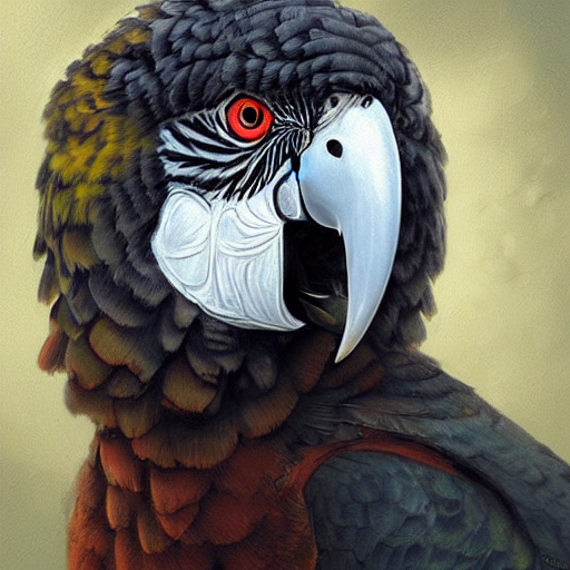 A Portrait Of A Parrot Portrait, Cute And Adorable, Pretty,...