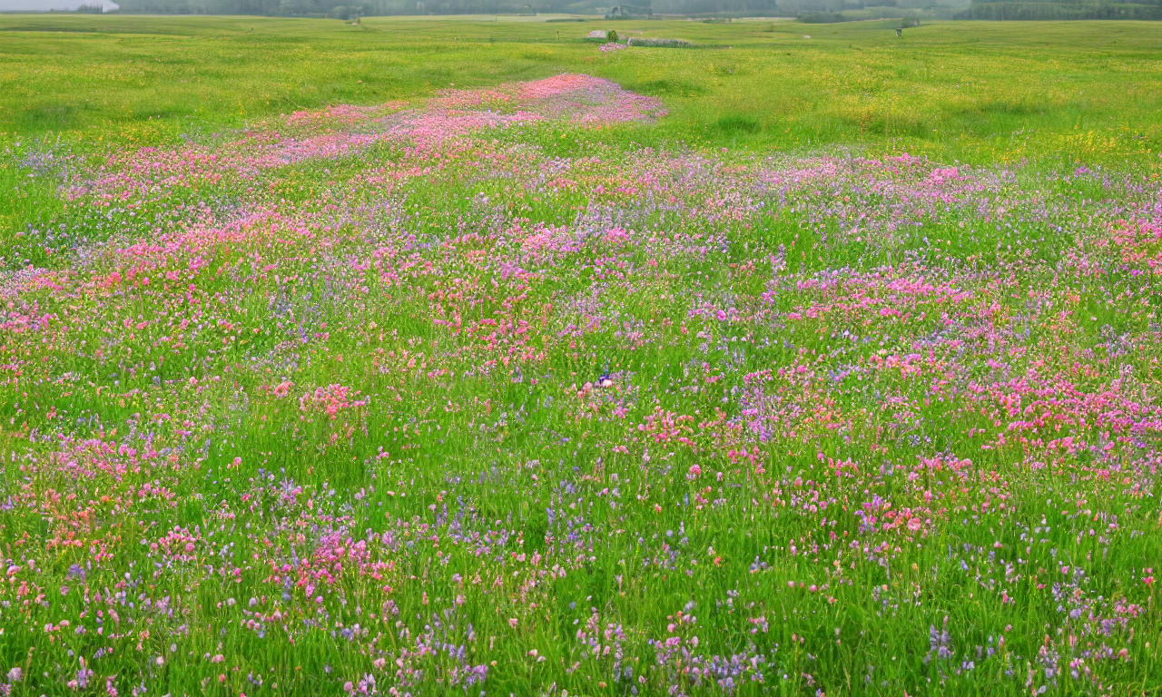 Happy Birthday, Summer Field, Flowers, Danish Cookery, Worn...