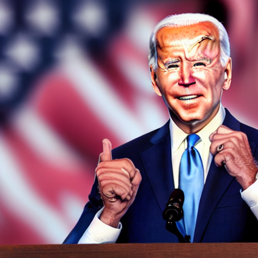 Joe Biden Very Happy, Uneasy, Uncanny Valley