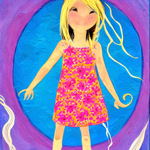Girl Wearing A Dress Jellyfish