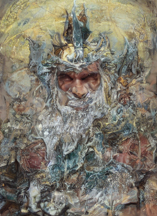 Centered Oil Painting Portrait Of Demon King, Realistic Char... — Stable Diffusion AI Prompt: centered oil painting portrait of demon king, realistic character concept, gazin...