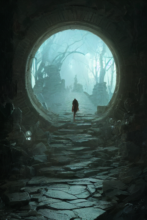 A Portal To Another Dimension, Surreal, Highly Detailed, Art...