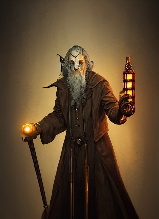 Biohazard Portrait Of Gandalf Bioshock, Steampunk, Au Nature...