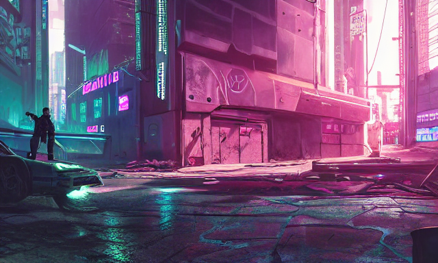Photo Environement Cyberpunk Zone 5 1  4, 4 K Rtx Hdr Volume...