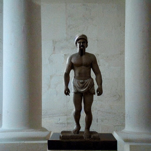 Greek Statue Of Super Mario, Realistic, Photo, Found In Athe...