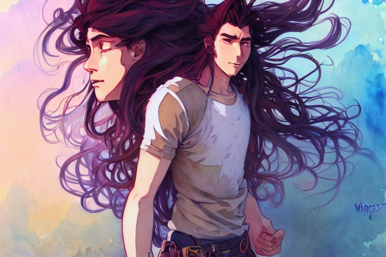 Character Concept Art, Science Fiction, Massive Long - Haire...