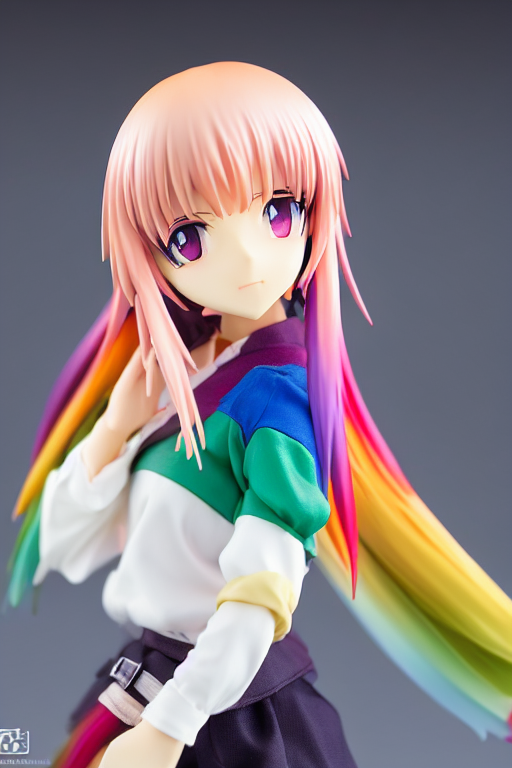 Complete Figure Of Rainbow Chan Wearing Comfy Blouse, Tsurim...