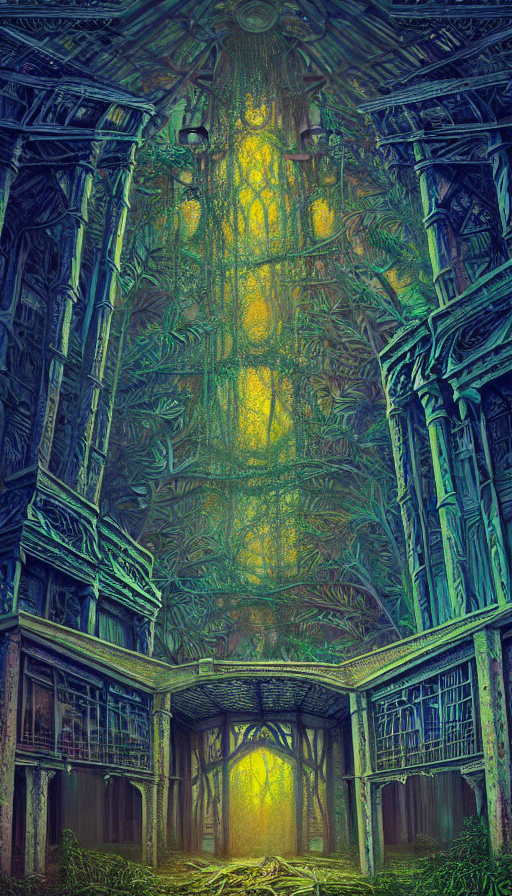 A Beautiful Very Detailed Highly Detailed Abandoned Synagogu...