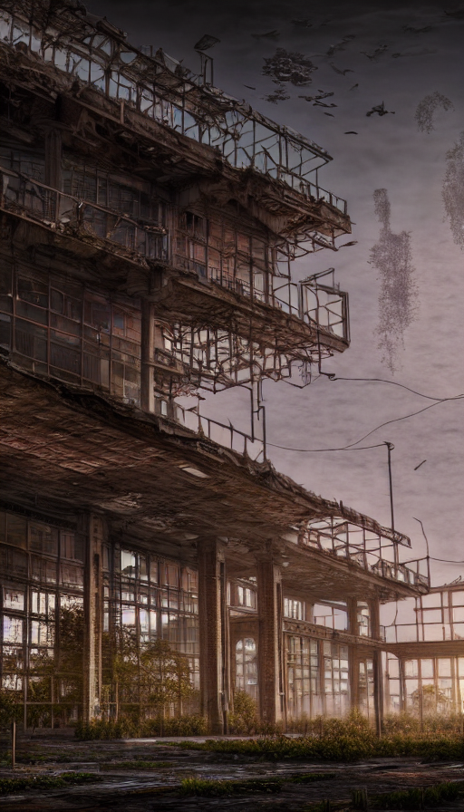 A Beautiful Hyperdetailed Render Of Terminal Nature Architec...