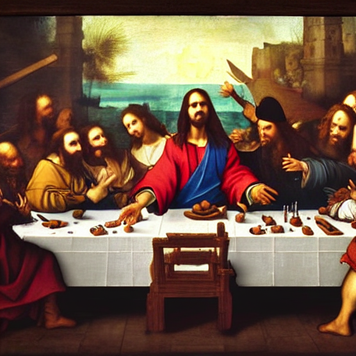Captain Jack Sparrow Mistakenly Intruding The Last Supper, L...