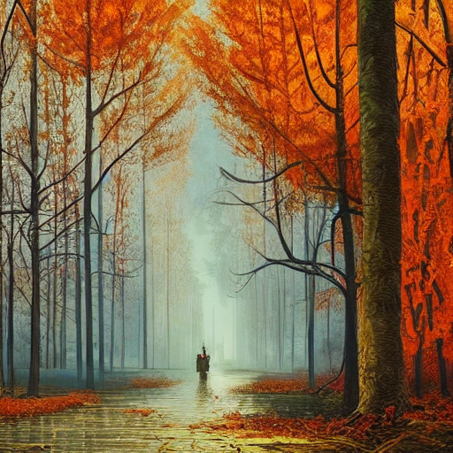 A Beautiful Painting Of Chernobyl In The Autumn By Nekro And...