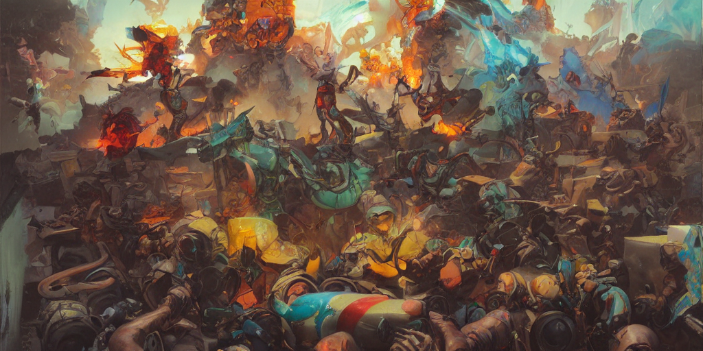 Graffiti Explosion, Multicolor Color Scheme, By Jesper Ejsin...