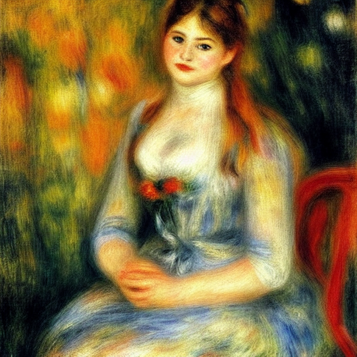 A Woman, Art By Pierre - Auguste Renoir