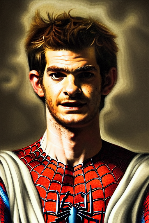 A Portrait Of Spiderman, Andrew Garfield, Art By Annibale Ca...
