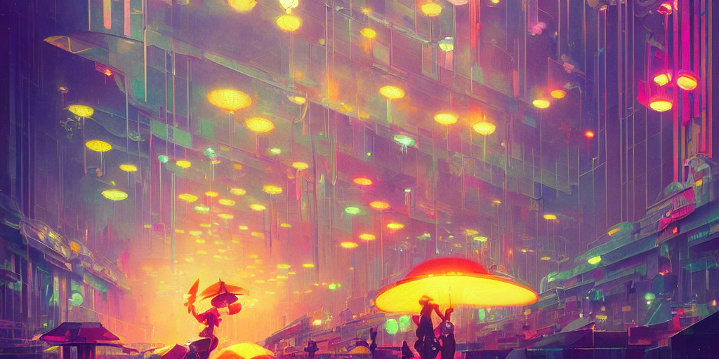 Art Deco 1 9 2 0 Metropolis Optimistic Colorful Sunny Para...