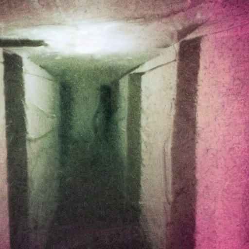 Low Quality Flash Photograph Of Inside Of A Dreamy Nightmare...