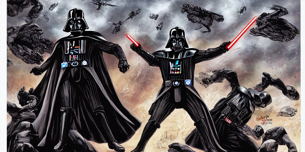 Darth Vader As Hydra, Many Heads