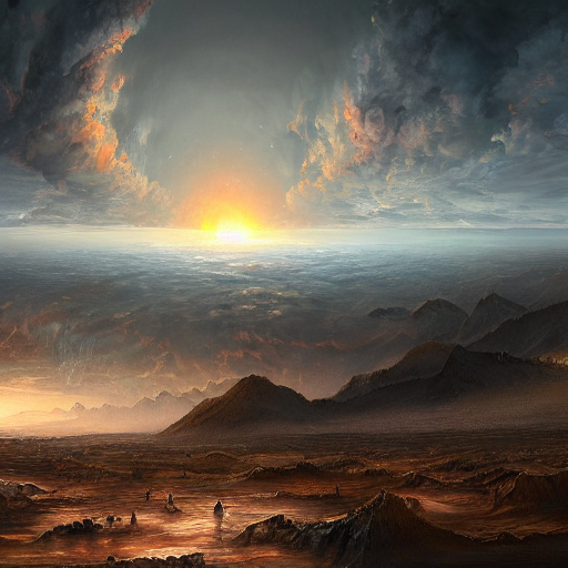 A Painting Of The End Of The World As We Know It, 4 K, Highl...