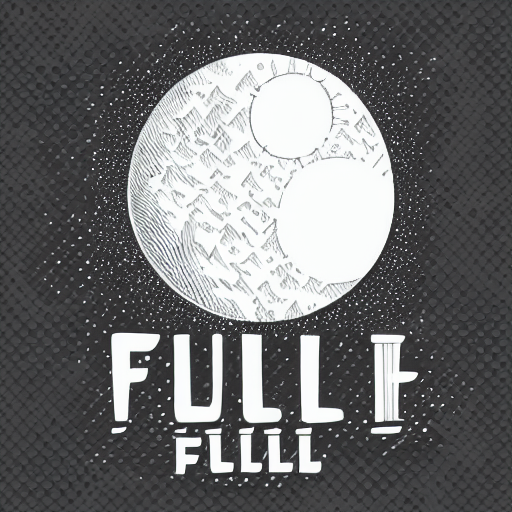 Logo Design Of A Full Moon, Vector Graphics, Illustration Br... — Stable Diffusion AI Prompt: logo design of a full moon, vector graphics, illustration bright colours, storyb...