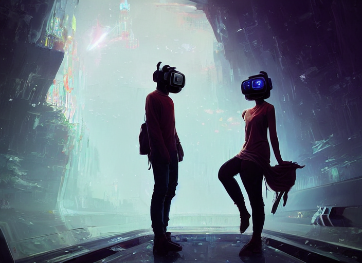 Romantic Video Game, Scifi, Futurism, Relationship, Virtual...