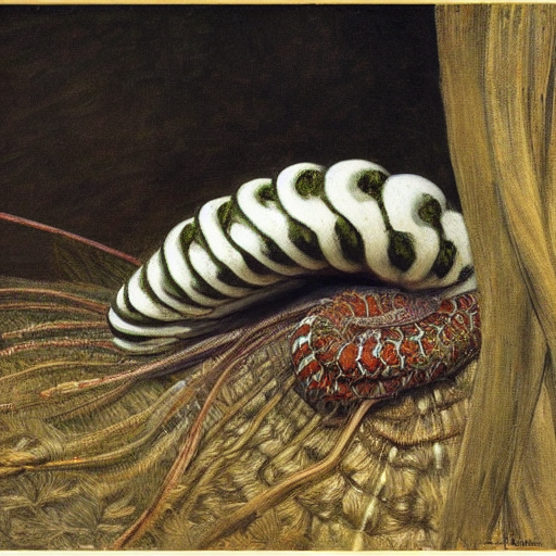 An Annelid Painted By James Tissot. Naturalism.