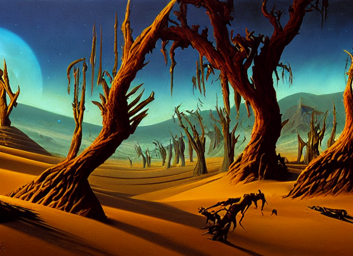 Classic Oil Painting, Closeup Of A Gigantic Time Machine, As...