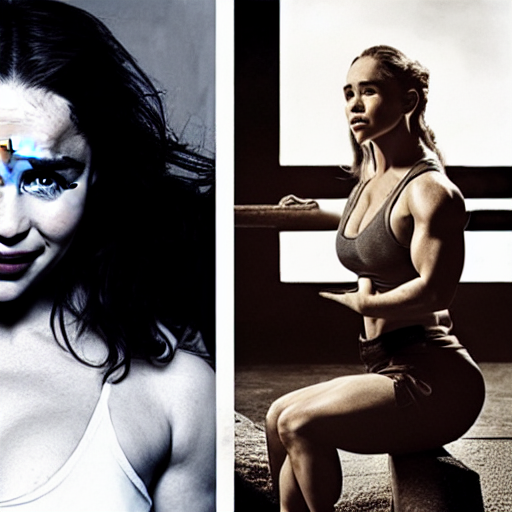 Glamour Photography Of Emilia Clarke As A Fitness Model By A...