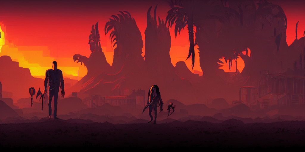 From Dusk Till Dawn Gameplay Still Frame, Pixel Art, Side Sc...