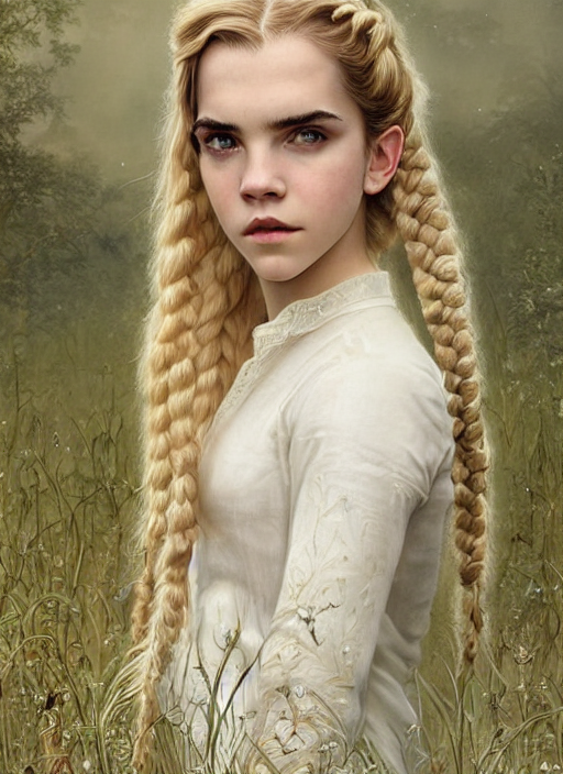 Ivory Skin Anya Taylor - Joy Emma Watson, Symmetrical Front...