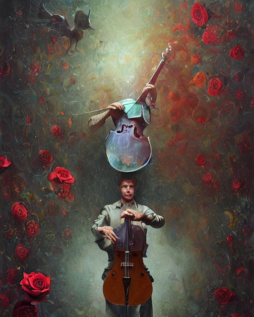 A Man Playing An Invisible Song, Inter - Dimensional Cello,...