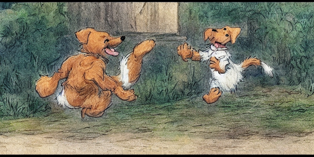 Dog, Jump Animation, Keyframe, Video Game Sprite, Water Colo...