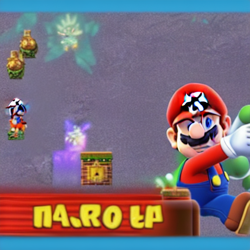 Promotional Screenshot Of Mario Videogame Set In Doom Univer...
