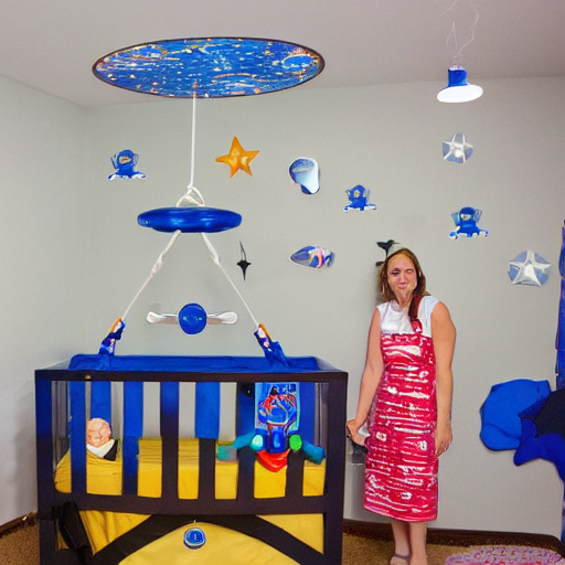 Astronaut Mommies And Their Space Nursery