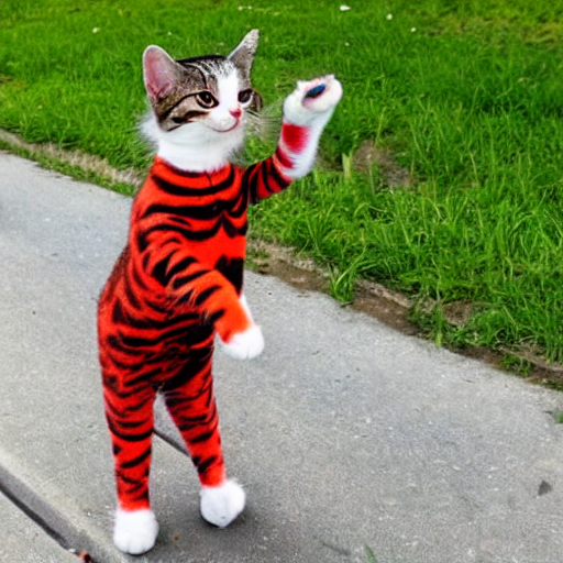A Cat As A Clown