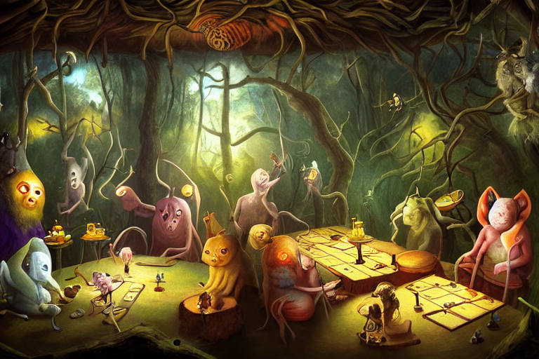 Weirdest Cute Glowing Critters In A Forest Cabin Having A Te...