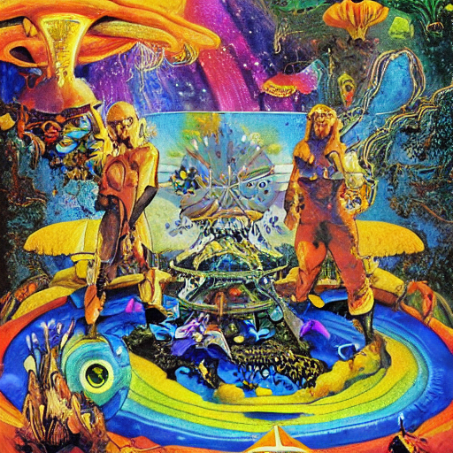 Psychedelic Mushrooms, Enchanted Alien World, Mushrooms On T...