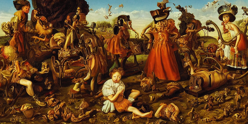 Refined Dutch Golden Age Photo Pop Surreal Disturbing Master...