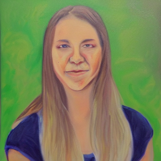 A Portrait Painting Of Leighann Vail