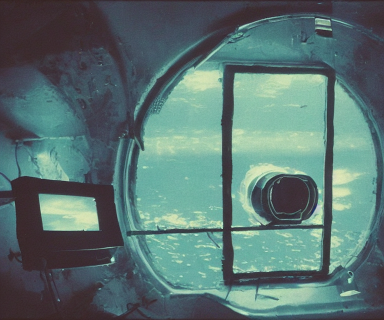 Low - Fi Color Analog Photography. Liminal Space, Submarine...
